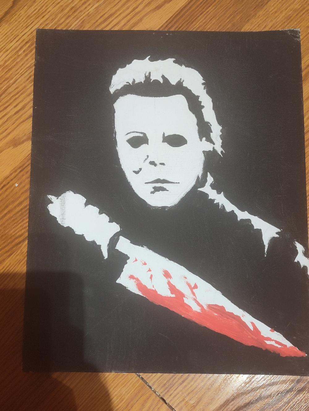 Michael Myers Painted Canvas 11×14
